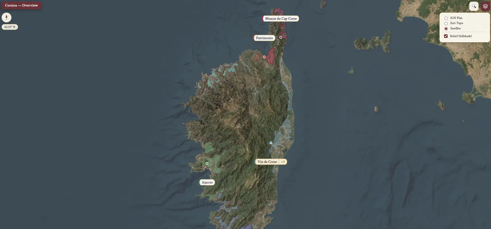 Corsica · Satellite