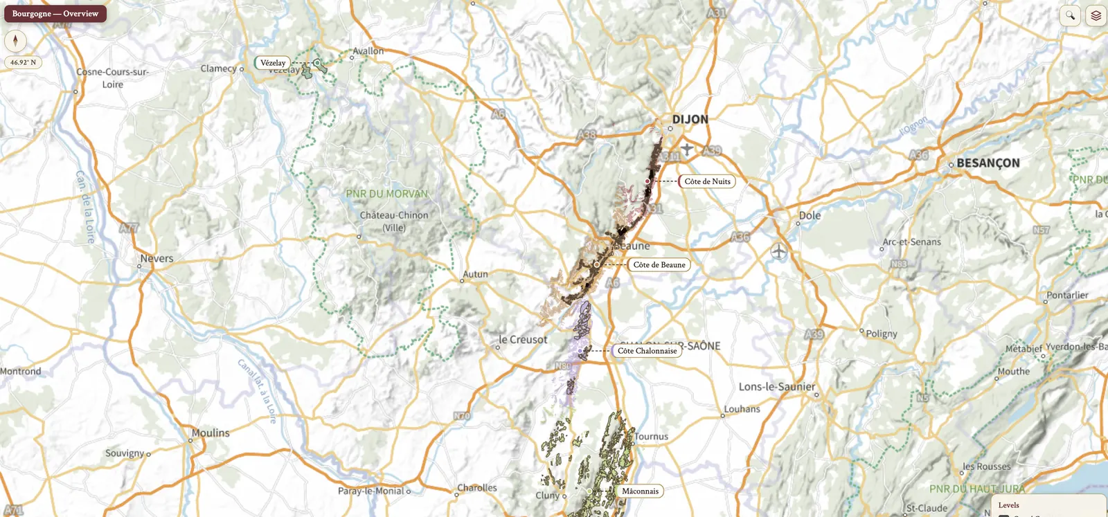 The whole of Bourgogne