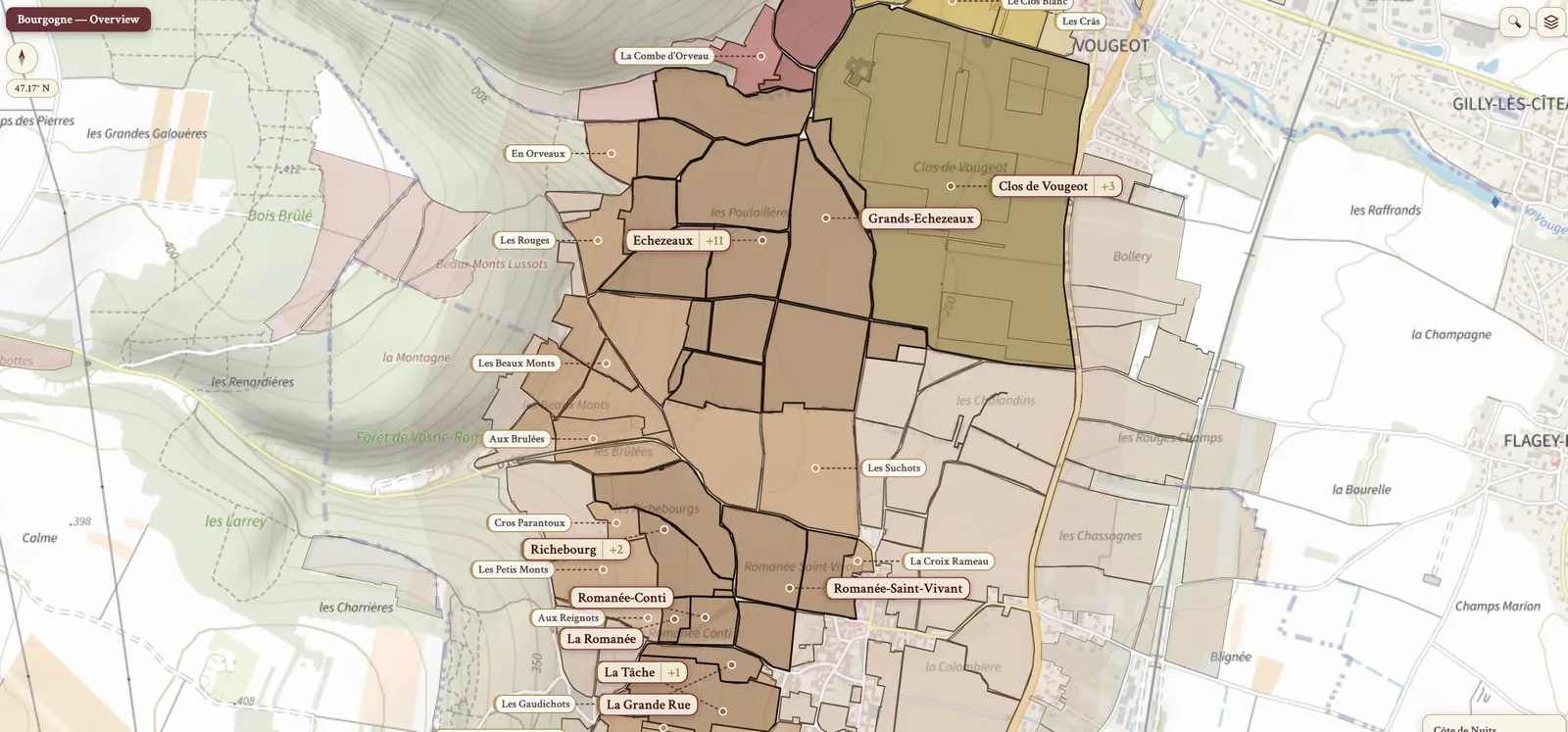 Vosne-Romanée and Flagey-Échezeaux Grands Crus